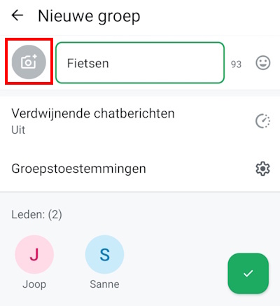 Groepsgesprekken WhatsApp Android 